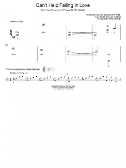 page one of Can't Help Falling In Love (arr. Phillip Keveren) (Educational Piano)