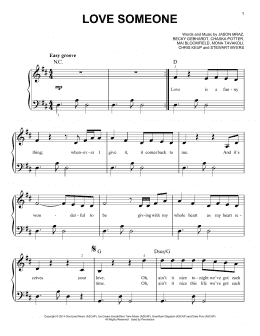 page one of Love Someone (Easy Piano)