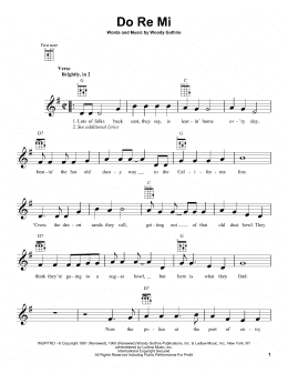 page one of Do Re Mi (Ukulele)