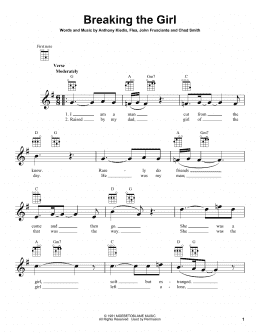 page one of Breaking The Girl (Ukulele)