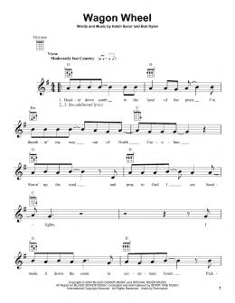 page one of Wagon Wheel (Ukulele)