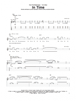 page one of In Time (Guitar Tab)