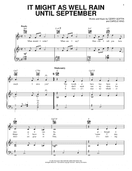 page one of It Might As Well Rain Until September (Piano, Vocal & Guitar Chords (Right-Hand Melody))