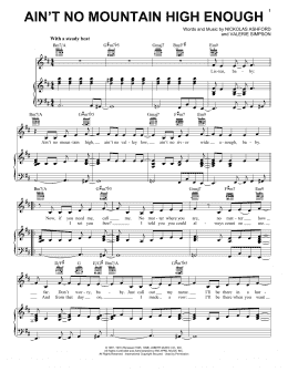 page one of Ain't No Mountain High Enough (Piano, Vocal & Guitar Chords (Right-Hand Melody))