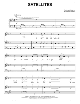 page one of Satellites (Piano, Vocal & Guitar Chords (Right-Hand Melody))