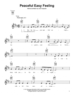 page one of Peaceful Easy Feeling (Ukulele)