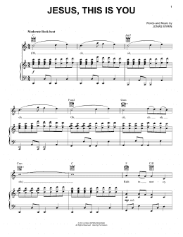 page one of Jesus, This Is You (Piano, Vocal & Guitar Chords (Right-Hand Melody))
