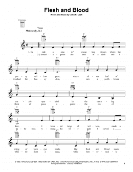 page one of Flesh And Blood (Ukulele)