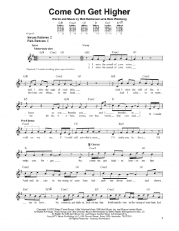 page one of Come On Get Higher (Easy Guitar)