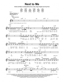 page one of Next To Me (Easy Guitar)