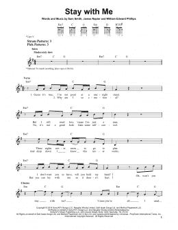 page one of Stay With Me (Easy Guitar)