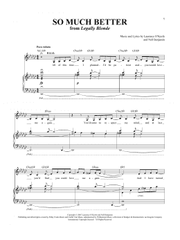 page one of So Much Better (Piano & Vocal)