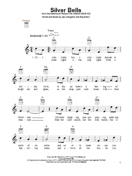 page one of Silver Bells (Ukulele)