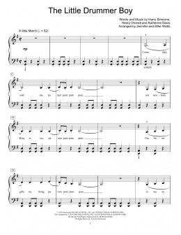 page one of The Little Drummer Boy (Educational Piano)