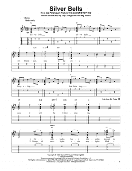 page one of Silver Bells (Easy Guitar Tab)