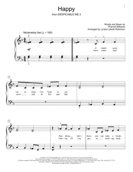 page one of Happy (Educational Piano)