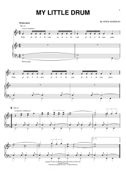 page one of My Little Drum (Piano, Vocal & Guitar Chords (Right-Hand Melody))