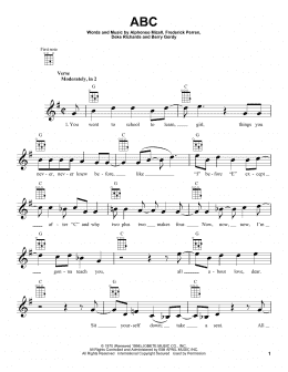 page one of ABC (Ukulele)