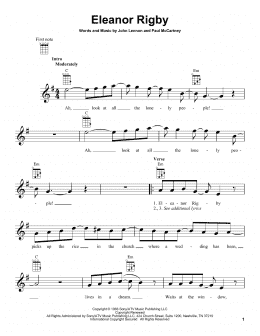 page one of Eleanor Rigby (Ukulele)