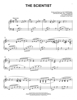 page one of The Scientist (Piano Solo)