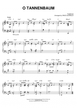 page one of O Tannenbaum (Piano Solo)