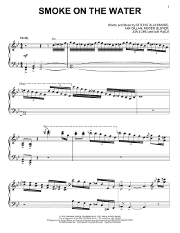 page one of Smoke On The Water (Piano Solo)