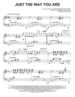 page one of Just The Way You Are (Piano Solo)