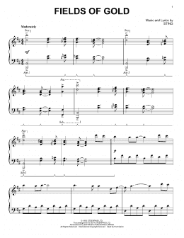 page one of Fields Of Gold (Piano Solo)