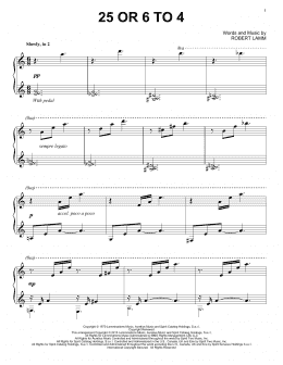 page one of 25 Or 6 To 4 (Piano Solo)