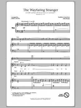 page one of Wayfaring Stranger (SATB Choir)