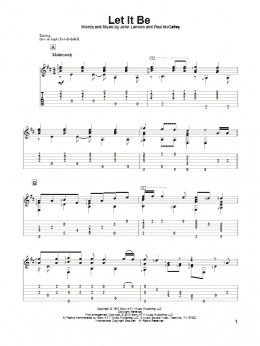 page one of Let It Be (Solo Guitar)