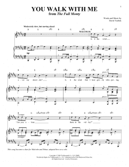 page one of You Walk With Me (from The Full Monty) (Piano & Vocal)