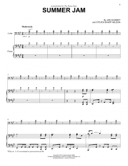 page one of Summer Jam (Cello and Piano)