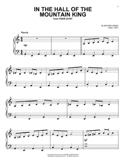 page one of In The Hall Of The Mountain King (Easy Piano)