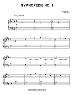 page one of Gymnopedie No. 1 (Easy Piano)