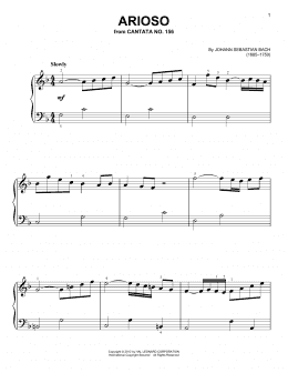 page one of Arioso (Very Easy Piano)