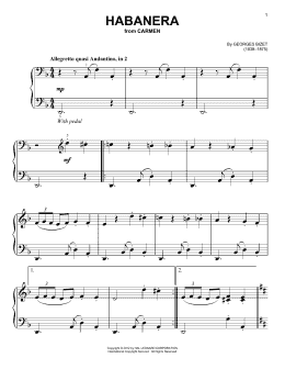 page one of Habanera (Very Easy Piano)