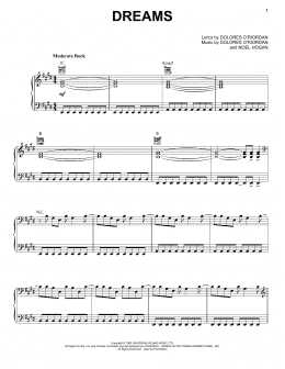 page one of Dreams (Piano, Vocal & Guitar Chords (Right-Hand Melody))