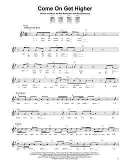 page one of Come On Get Higher (Easy Guitar)