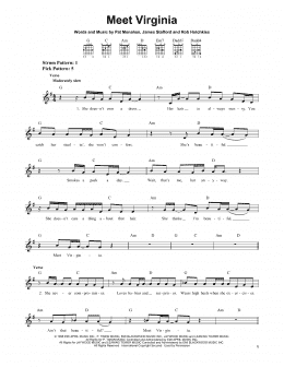 page one of Meet Virginia (Easy Guitar)