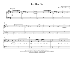 page one of Let Her Go (Educational Piano)