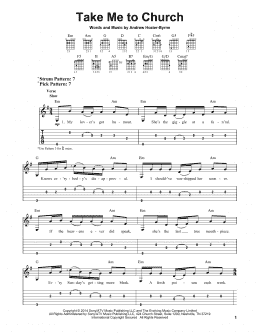 page one of Take Me To Church (Easy Guitar Tab)