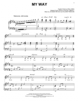 page one of My Way (Piano & Vocal)