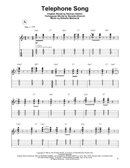 page one of Telephone Song (feat. Astrud Gilberto) (Guitar Tab (Single Guitar))