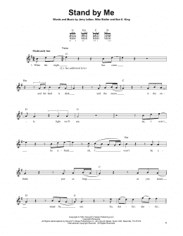 page one of Stand By Me (Easy Guitar)