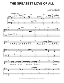 page one of The Greatest Love Of All (Piano & Vocal)