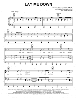 page one of Lay Me Down (Piano, Vocal & Guitar Chords (Right-Hand Melody))