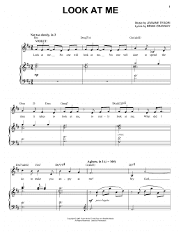 page one of Look At Me (Piano & Vocal)