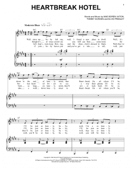 page one of Heartbreak Hotel (Piano & Vocal)