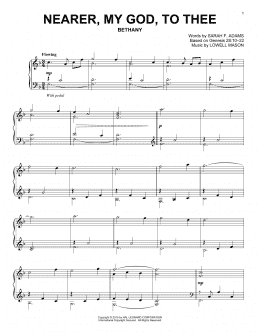 page one of Nearer, My God, To Thee (Piano Solo)